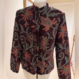 M.D.L. Floral Embroidered Women's Jacket
Sz L